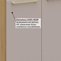 Balcão Cozinha P/ Pia 120cm 3 Pts S/ Tampo Elegance Luciane Freijó/cinammon - 5