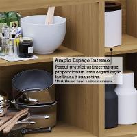 Balcão Cozinha P/ Pia 120cm 3 Pts S/ Tampo Elegance Luciane Freijó/cinammon - 6