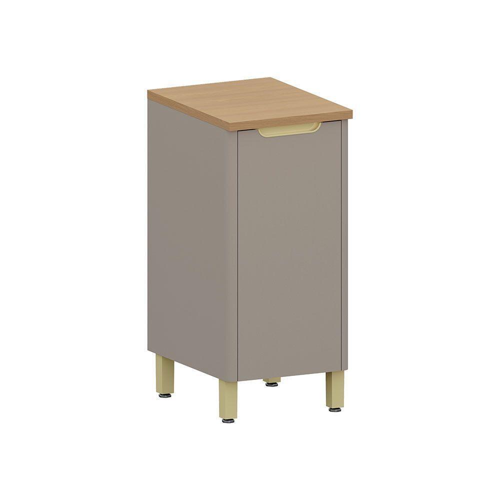 Balcão De Cozinha 40cm 1 Porta Com Tampo Lumina Luciane Móve Cinammon/cinammon - 1