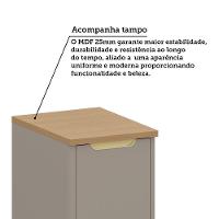 Balcão De Cozinha 40cm 1 Porta Com Tampo Lumina Luciane Móve Cinammon/cinammon - 6