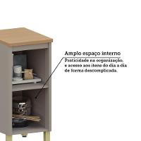 Balcão De Cozinha 40cm 1 Porta Com Tampo Lumina Luciane Móve Cinammon/cinammon - 8