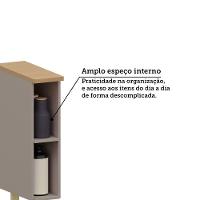 Balcão Nicho 20cm Com Tampo Lumina Luciane Móveis Cinammon/cinammon - 3