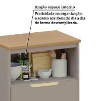 Balcão De Cozinha 80cm 1 Porta 1 Gavetão Com Tampo Lumina Lu Cinammon/cinammon - 3
