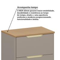 Balcão De Cozinha 80cm 1 Porta 1 Gavetão Com Tampo Lumina Lu Cinammon/cinammon - 5