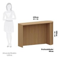 Bancada Para Cozinha Ripada Com Tampo Lumina Luciane Móveis Freijó - 2