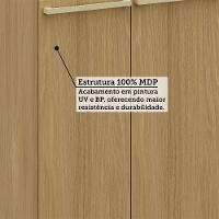 Balcão Cozinha P/ Pia 120cm 3 Pts C/ Tampo Elegance Luciane Freijó Quartzo Bege