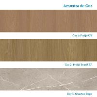 Balcão Cozinha P/ Pia 120cm 3 Pts C/ Tampo Elegance Luciane Freijó Quartzo Bege - 7