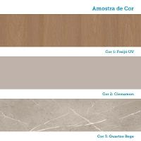 Balcão De Cozinha Pia 120cm 2 Pts E 3 Gav C/ Tampo Elegance Freijó/cinammon/quartzo Bege - 9