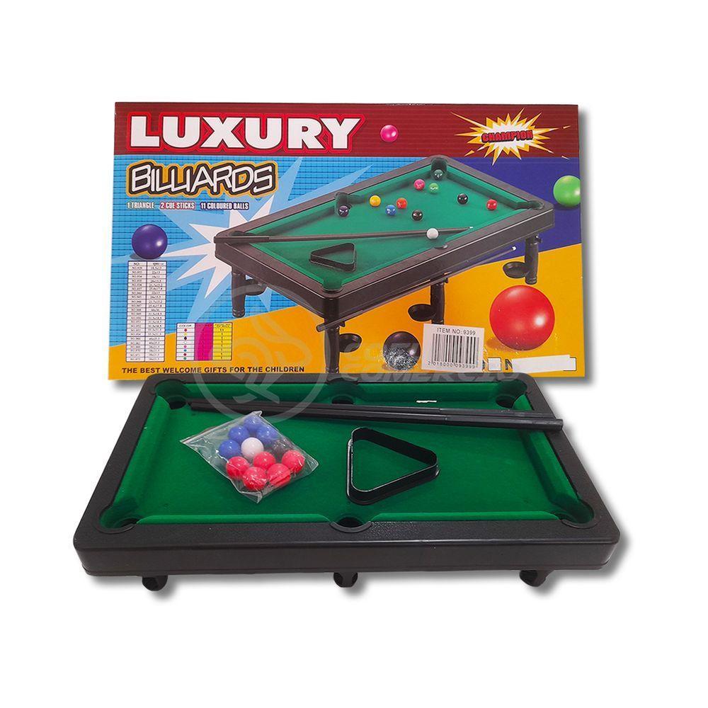 Mesa De Sinuca Luxury Billards Champion 30x17 Brinquedo De Bilhar Infantil 11 Bolas - Pequena - 1