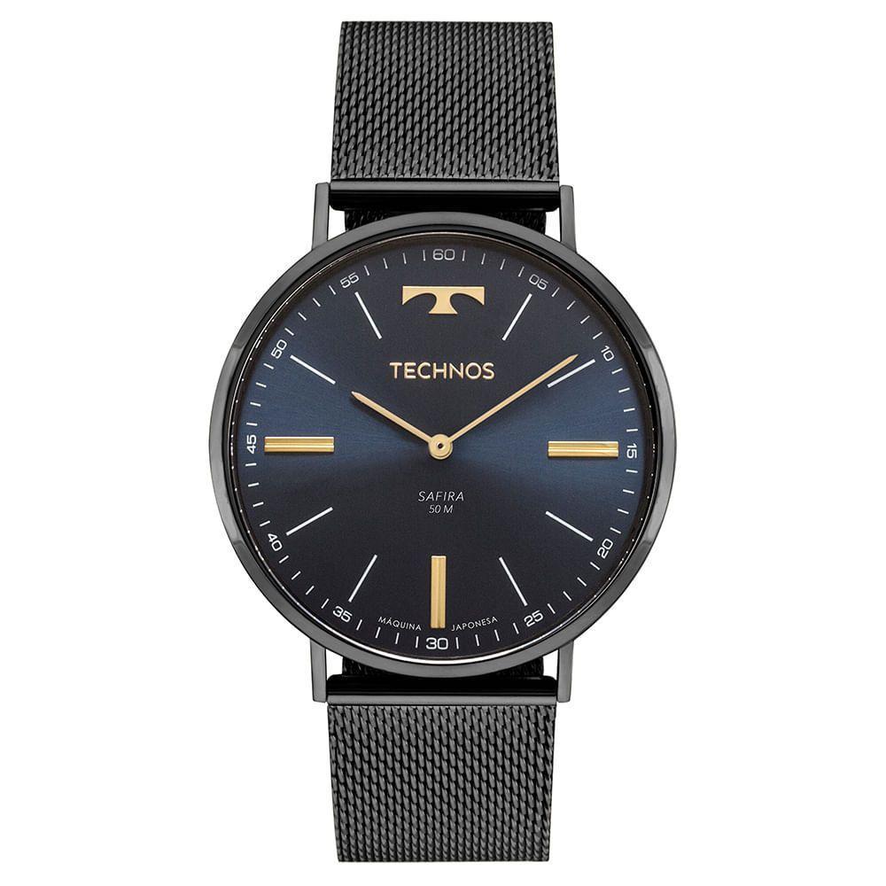 Relógio Technos Masculino Slim Grafite - 2025lua-1a 2025lua-1a - 1