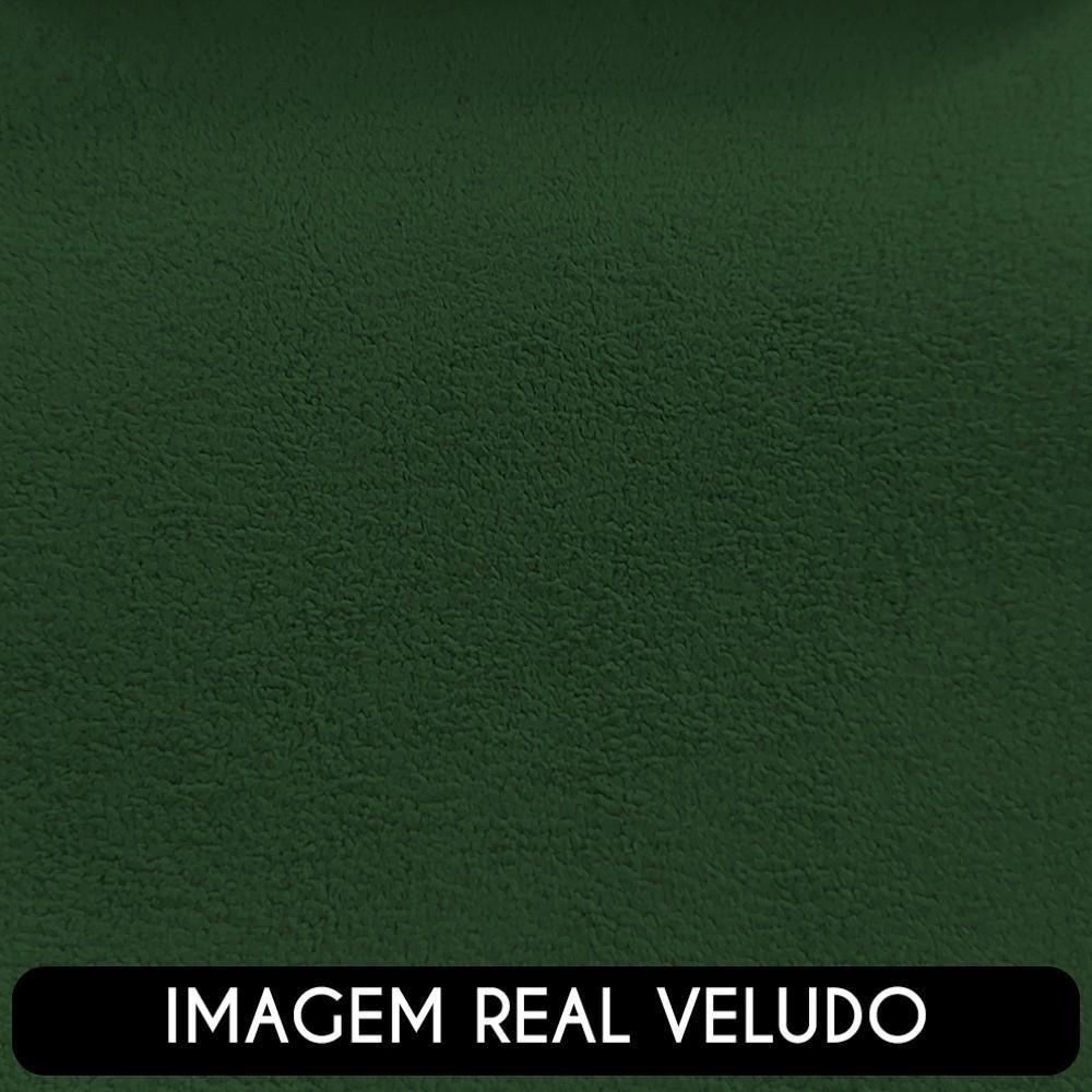 Poltrona Para Sala De Estar Giratória Orgânica Garbin Z08 Veludo Verde - Mpozenato - 5