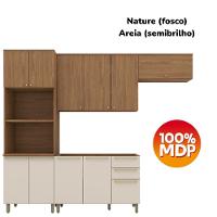 Cozinha Modulada 4 Pecas 272 Cm Requinte Henn Nature Areia - 6
