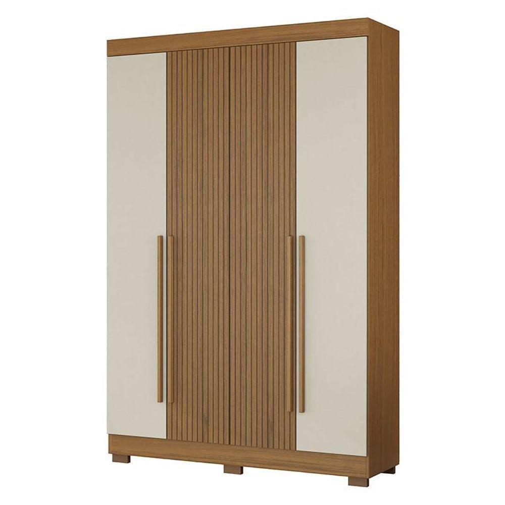 Guarda Roupa Casal 2030240 Atacama Areia Com Armário Multiuso 2000191 E Cômoda 2014148 Atacama - Aramóveis - 2