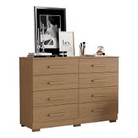 Guarda Roupa Casal 2030240 Atacama Areia Com Armário Multiuso 2000191 E Cômoda 2014148 Atacama - Aramóveis - 8