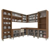 Cozinha Modulada Requinte 10 Peças Com Torre Quente 2 Fornos Nature/areia - Móveis Henn Nature/areia - 6