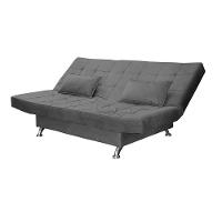 Sofá Cama Casal Com Almofadas Chicago Suede Cinza - 8