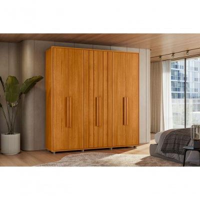 Guarda Roupa Portinari 100% Mdf - 6 Portas De Abrir Com Amortecimento - 4 Gavetas Com Corrediças Telescópicas