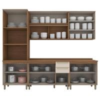 Cozinha Modulada Requinte 5 Peças Com Torre Quente 2 Fornos Nature/areia - Móveis Henn Nature/areia - 6