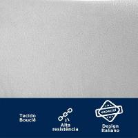 Conjunto 4 Cadeiras Lavínia Bouclê Cinza/aço Preto - Salaone Bouclê Cinza/aço Preto - 7