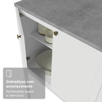 Armário De Cozinha Compacta 180 Cm Branco Vik Madesa 01 Branco - 8