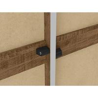 Guarda Roupa Casal Cadenza 2 Porta Correr 6 Gavetas Com Espelho 100% Mdf Castanho Fenix - 5