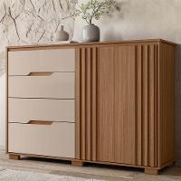 Guarda Roupa Casal San Francisco E Cômoda Texas Carvalho Fendi - Moval - 9