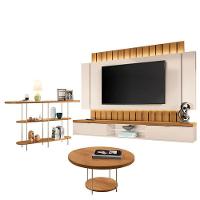 Home Suspenso Illusion 2.2 Cinamomo Off White E Aparador Infinity E Mesa De Centro Sky Cinamomo- Hb Móveis - 1