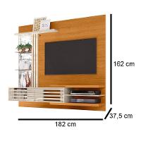Painel Bancada Suspensa Para Tv 60 Polegadas Frizz Supreme - 7 Decor Cinamomo E Off White - 3