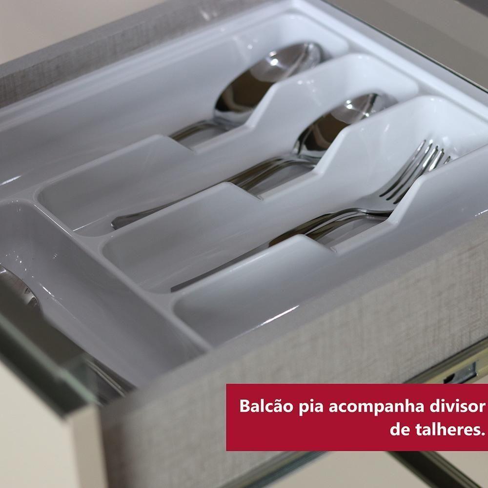 Cozinha Modulada Connect 4 Peças Com Torre Quente 1 Forno Duna/cristal - Móveis Henn Duna/cristal - 3