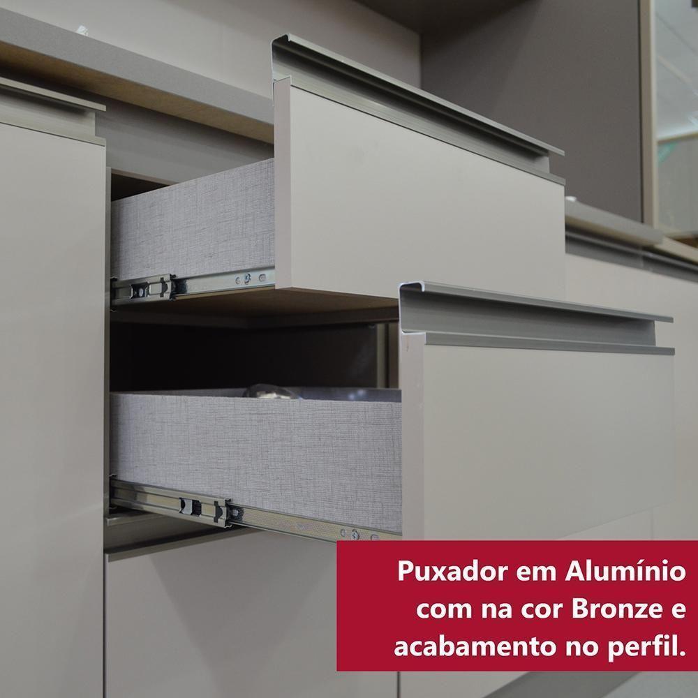 Cozinha Modulada Connect 4 Peças Com Torre Quente 1 Forno Duna/cristal - Móveis Henn Duna/cristal - 5
