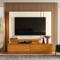 Combo Home + Painel Para Tv 60 Polegadas New Apolo - 7 Decor Cinamomo E Off White - 2