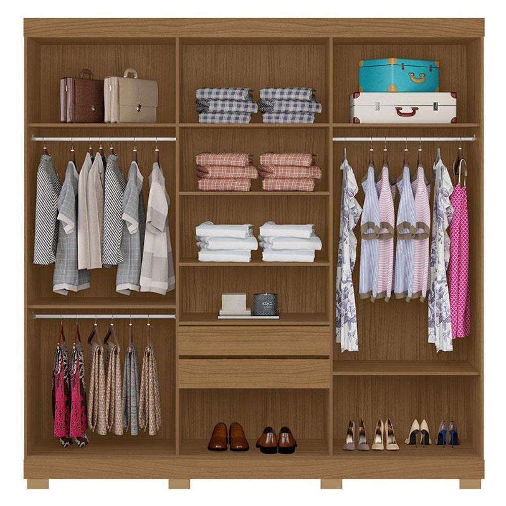 Guarda Roupa Casal 2030230 Com Multiuso 2000191 E Cômoda 2014148 Atacama - Aramóveis - 3