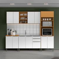 Cozinha Modulada Luana Composição 4 Cinamomo Branco - Aramóveis - 2