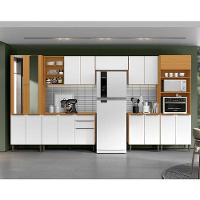 Cozinha Modulada Luana Composição 1 Cinamomo Branco - Aramóveis - 2