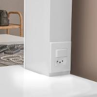 Penteadeira Camarim New Seul Branco Com Banqueta Almofadada - Móveis Luapa Branco - 3