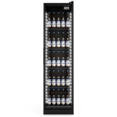 Cervejeira Vertical Porta De Vidro 310 Litros Gcb30vlb Gelopar Expositor All Black 220v