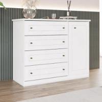 Conjunto Quarto Henn Americana 2 Peças 7 Portas 8 Gavetas Branco - 10