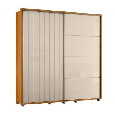 Guarda Roupa Casal Monet 2 Portas de Correr 4 Gavetas 100% MDF Madetec Móveis