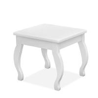 Penteadeira Camarim Luna Branco Com Banqueta - Móveis Luapa Branco