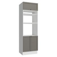 Torre Quente 70 Cm 3 Portas Branco/cinza Vik Madesa Branco/cinza - 1