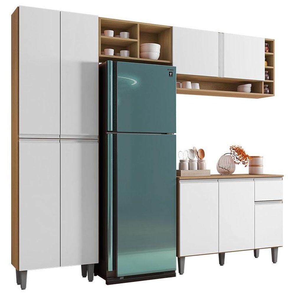 Cozinha Vanessa Amêndoa Branco - Ajl - 1