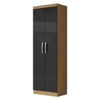 Cômoda 8 Gavetas 2014148 E Armário Multiuso New 2000192 Atacama Grafite - Aramóveis