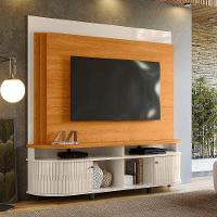 Combo Home + Painel Para Tv 60 Polegadas Daytona - 7 Decor Calacata E Off White - 2