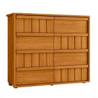 Cômoda Tarsila 100% Mdf Ripado 8 Gavetas - 7 Decor Cinamomo - 1