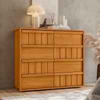 Cômoda Tarsila 100% Mdf Ripado 8 Gavetas - 7 Decor Cinamomo - 2