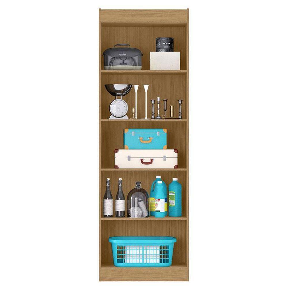 Guarda Roupa Solteiro Paris 2045150 Com Armário Multiuso 2000191 E Cômoda 2014148 Atacama - Aramóveis - 3