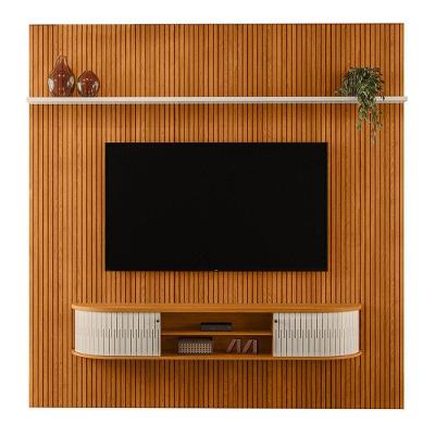 Combo Home Suspenso + Painel Para Tv 60 Polegadas New Bugatti - 7 Decor Cinamomo E Off White