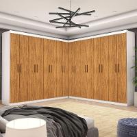 Closet Casal Duplo Rubi Premium 16 Portas 8 Gavetas Branco Cinamomo - 1