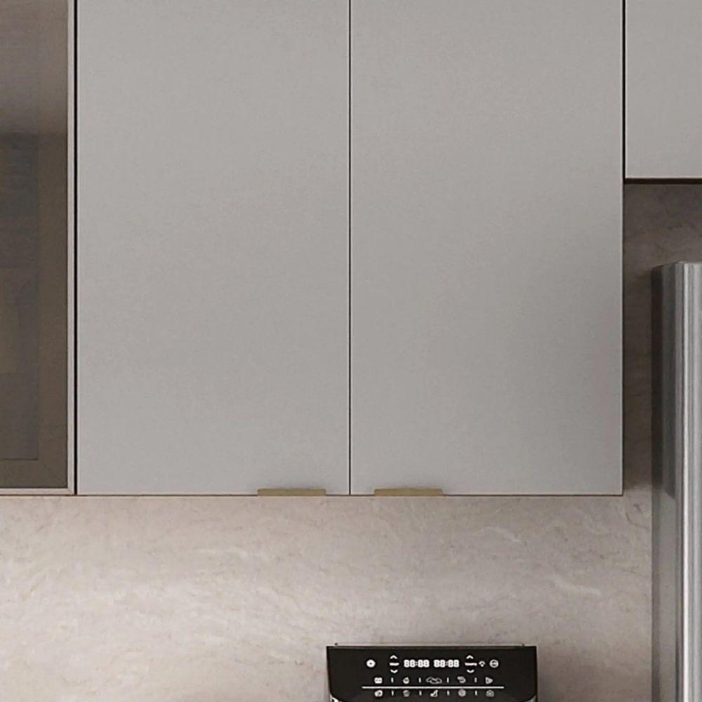 Armário 80cm 2 Portas Mdf Dobradiças Slow Motion Lumina - Itatiaia Cinamomo-fendi - 4