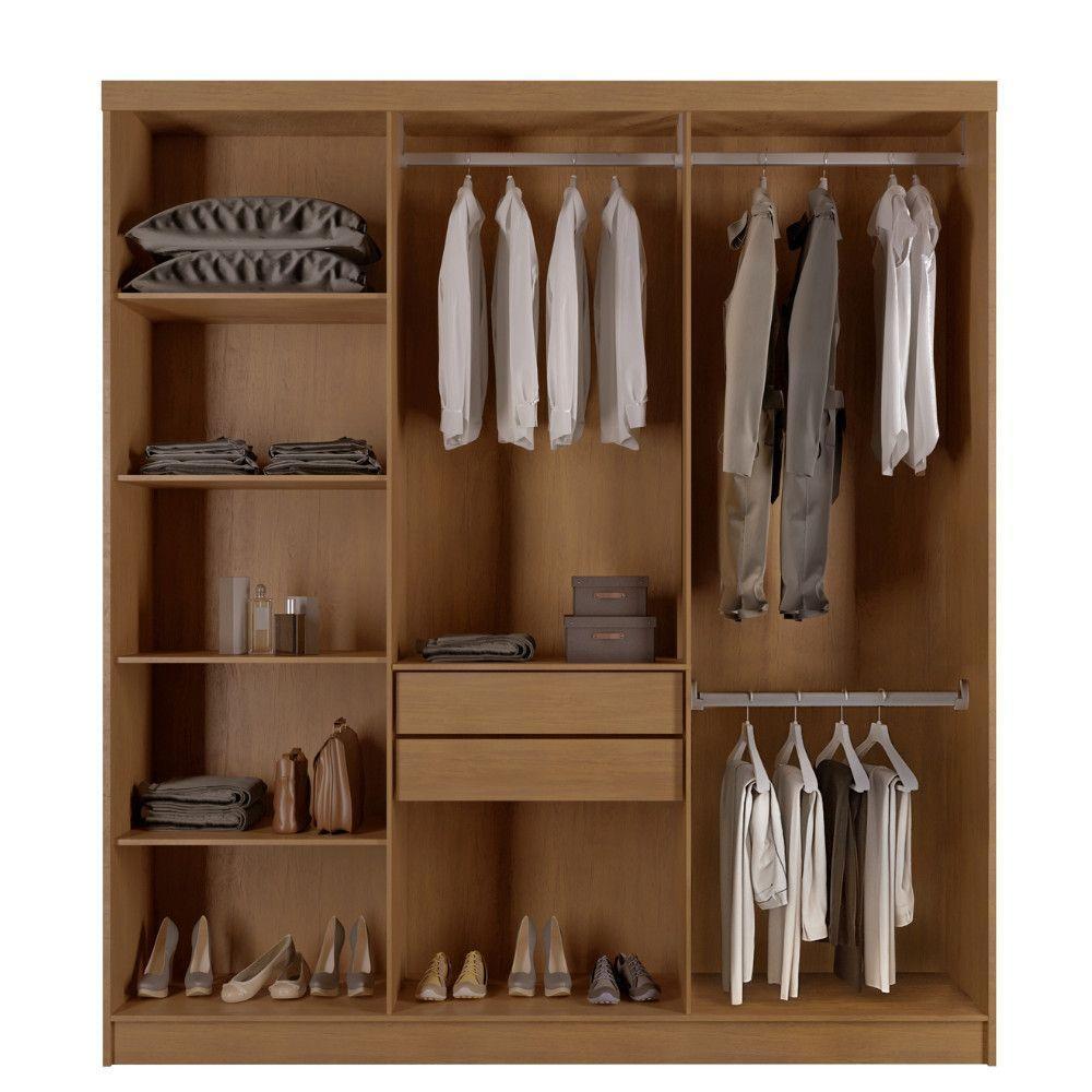 Guarda Roupa Casal Heros 6 Portas E 2 Gavetas Moderna Imbuia / Grafite - 3